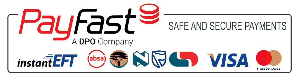 Secure payments processed by PayFast