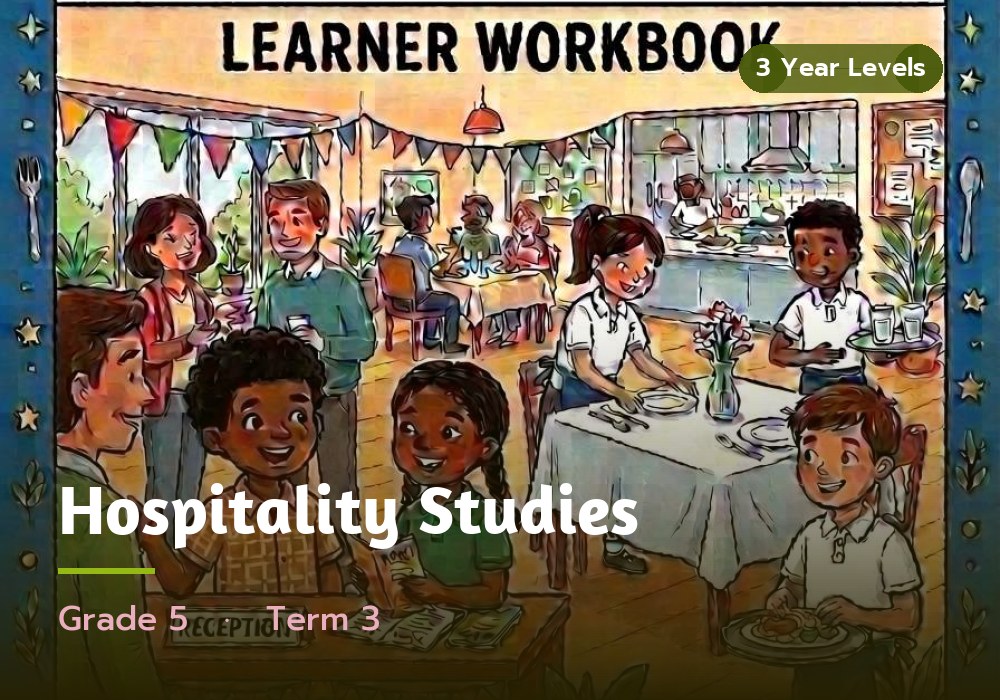 Hospitality Studies, Grade 5, Term 3 cover
