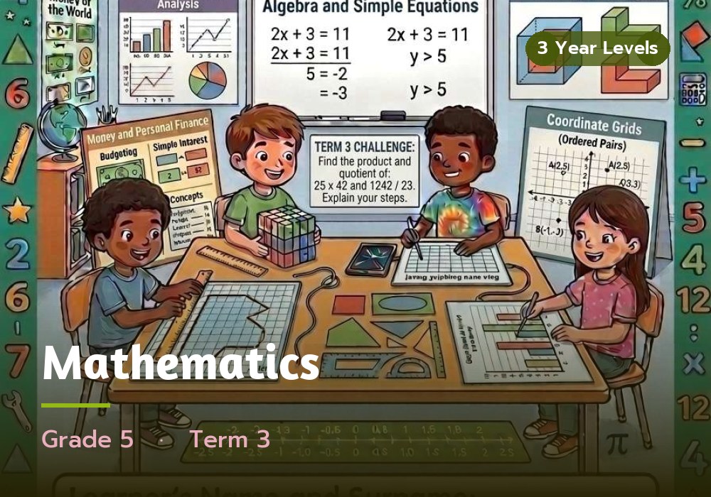Mathematics, Grade 5, Term 3 cover