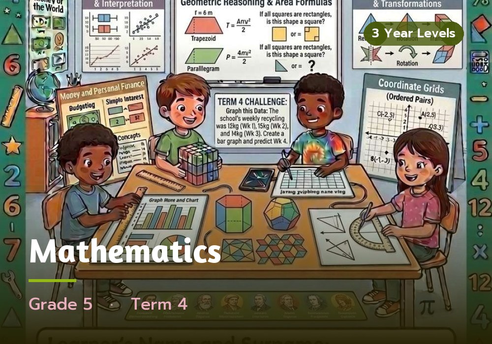 Mathematics, Grade 5, Term 4 cover