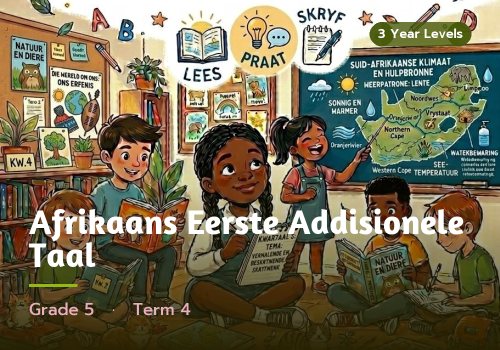 Afrikaans Eerste Addisionele Taal, Graad 5, Kwartaal 4 cover