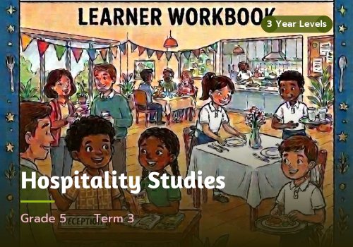 Hospitality Studies, Grade 5, Term 3 cover