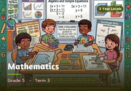 Mathematics, Grade 5, Term 3 cover
