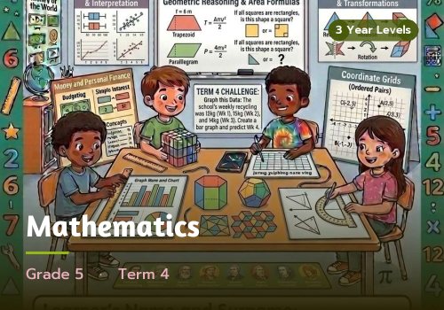 Mathematics, Grade 5, Term 4 cover