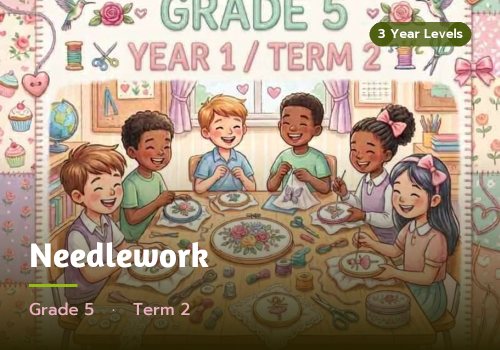 Needlework, Grade 5, Term 2 cover